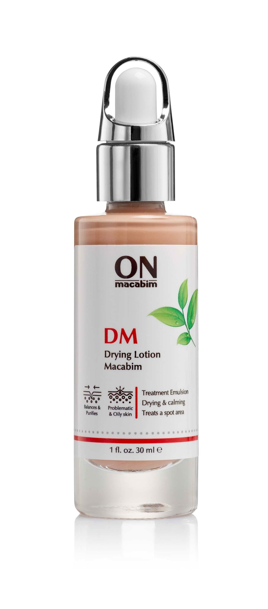 DM Подсушивающий бактерицидный лосьон с тоном DM Drying Lotion Macabim With Make-up 30